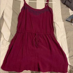 purple/ maroon romper